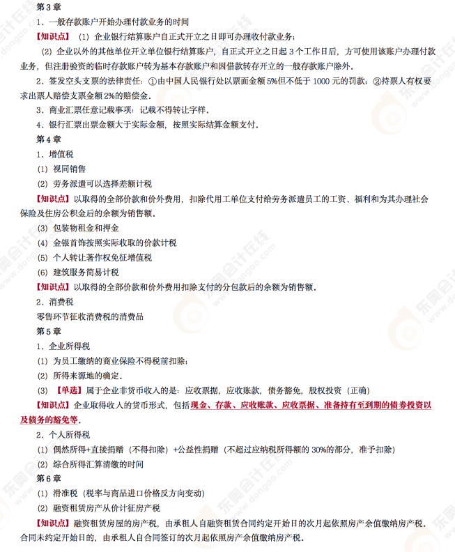 2022年初級會計《經(jīng)濟法基礎(chǔ)》第四場考后點評
