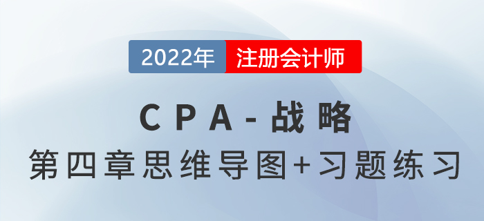 2022年注會戰(zhàn)略第四章思維導圖（第二部分）+章節(jié)練習