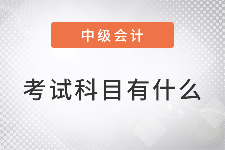 2022年中級(jí)會(huì)計(jì)考試科目都有什么