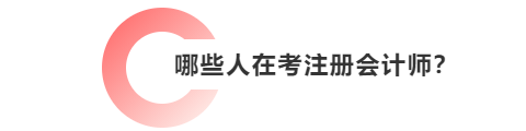 哪些人在考注冊會計師？