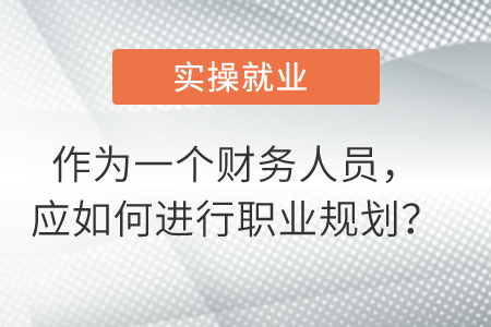 作為一個財務(wù)人員，應(yīng)如何進行職業(yè)規(guī)劃？