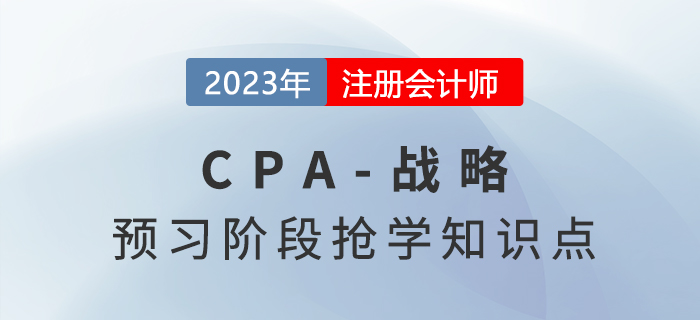 產業(yè)內戰(zhàn)略群組_2023年注會戰(zhàn)略預習知識點