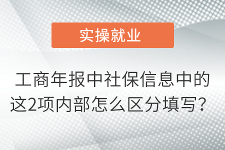 工商年報中社保信息中的這2項內(nèi)部怎么區(qū)分填寫？