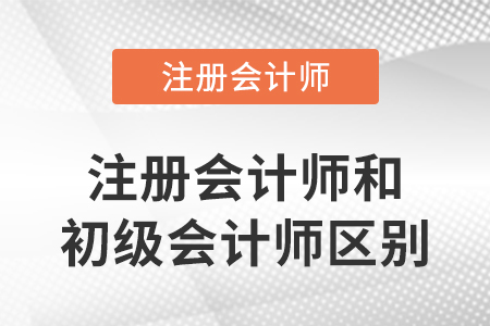 注冊(cè)會(huì)計(jì)師和初級(jí)會(huì)計(jì)師區(qū)別在哪里？