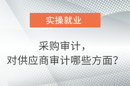 采購審計，對供應(yīng)商審計哪些方面？