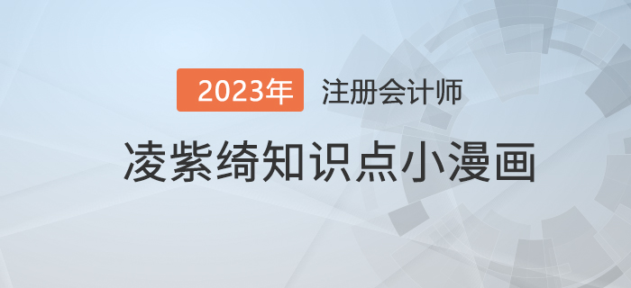 凌紫綺老師知識點小漫畫——注冊會計師的責(zé)任