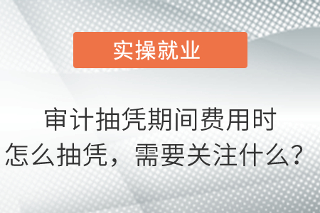 審計(jì)抽憑期間費(fèi)用時(shí)怎么抽憑，需要關(guān)注什么？