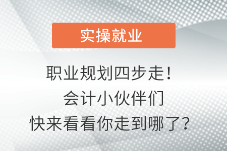 職業(yè)規(guī)劃四步走！會計小伙伴們快來看看你走到哪了？
