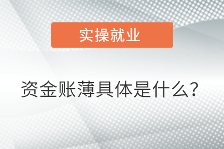 資金賬薄具體是什么？