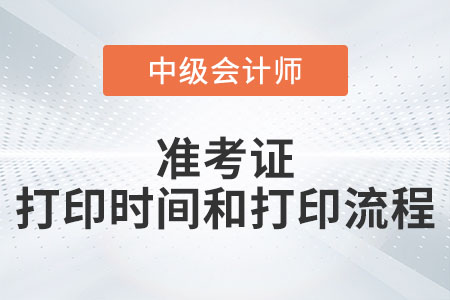 中級(jí)會(huì)計(jì)延期考試準(zhǔn)考證打印時(shí)間和打印流程發(fā)布了嗎？