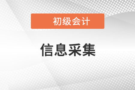 初級會計信息采集哪些內(nèi)容？