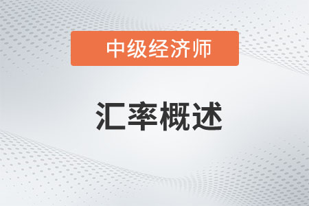 匯率概述_2023年中級(jí)經(jīng)濟(jì)師金融預(yù)習(xí)知識(shí)點(diǎn)