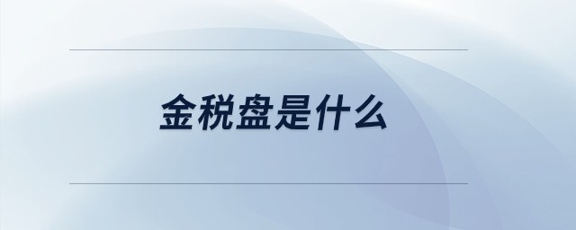 金稅盤是什么？
