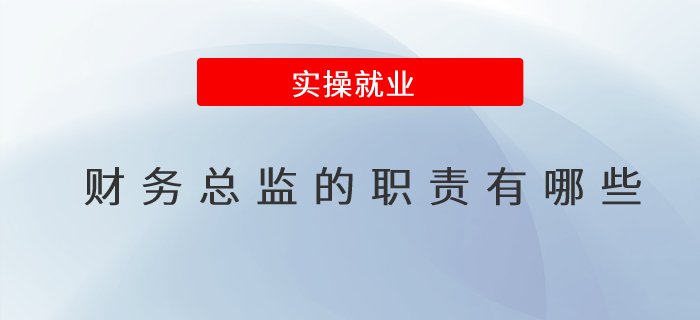 財(cái)務(wù)總監(jiān)的職責(zé)有哪些？