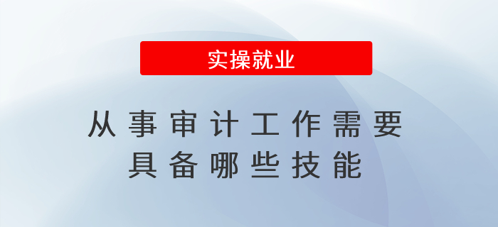 從事審計工作需要具備哪些技能？