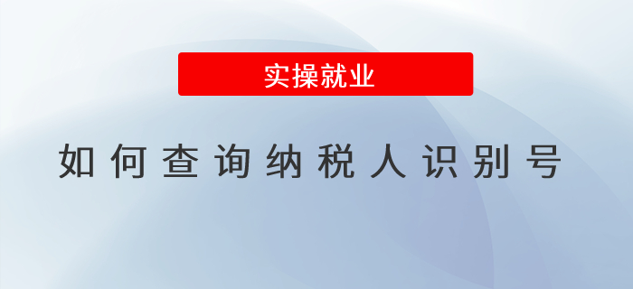 如何查詢納稅人識(shí)別號(hào)？