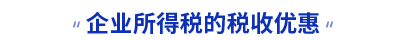 初級會計企業(yè)所得稅的稅收優(yōu)惠知識點