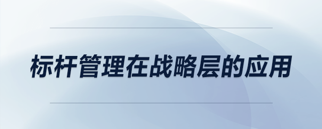標桿管理在戰(zhàn)略層的應用