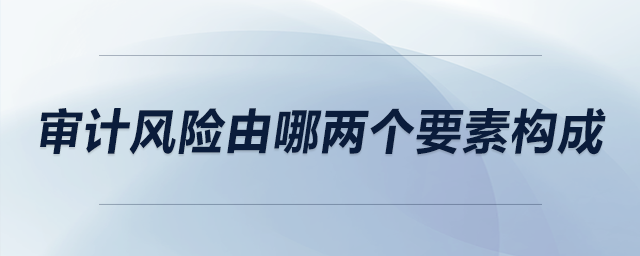 審計風(fēng)險由哪兩個要素構(gòu)成
