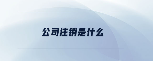 公司注銷(xiāo)是什么
