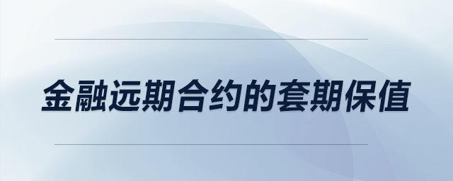 金融遠(yuǎn)期合約的套期保值