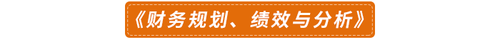 《財(cái)務(wù)規(guī)劃、績(jī)效與分析》