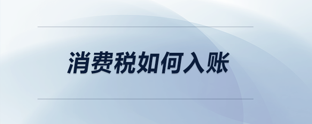 消費(fèi)稅如何入賬？