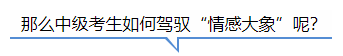 中級(jí)會(huì)計(jì) 那么如何在備考中控制住“情感大象”呢？