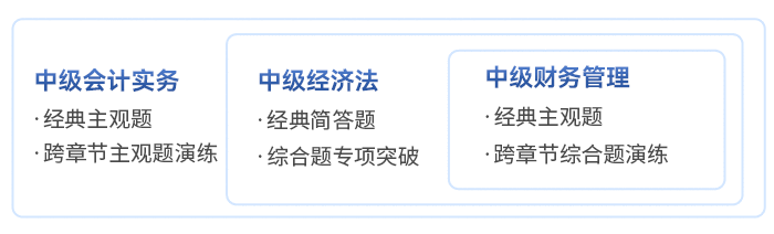 中級(jí)會(huì)計(jì)各科目專項(xiàng)突破