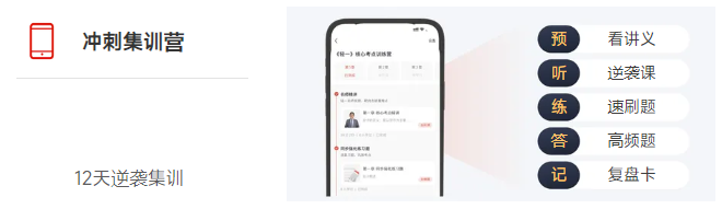 初級會計沖刺集訓(xùn)營