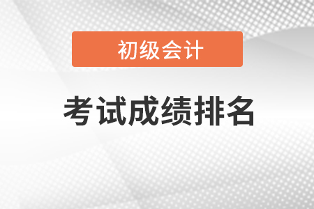 初級(jí)會(huì)計(jì)考試成績是按排名來的嗎？評(píng)分標(biāo)準(zhǔn)是什么？