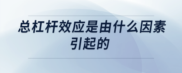 總杠桿效應是由什么因素引起的