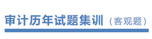 《審計》歷年試題集訓(xùn)
