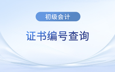 初級(jí)會(huì)計(jì)證書編號(hào)是哪個(gè)？在哪查詢？