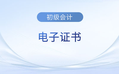 初級(jí)會(huì)計(jì)師資格證書查詢后下載電子版的可以使用嗎？