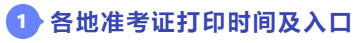 準(zhǔn)考證打印時(shí)間及入口