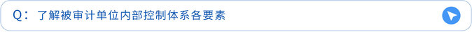 了解被審計單位內(nèi)部控制體系各要素