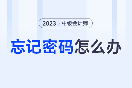 中級(jí)會(huì)計(jì)全國會(huì)計(jì)資格評(píng)價(jià)網(wǎng)登錄密碼忘了怎么辦？