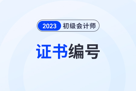 23年初級(jí)會(huì)計(jì)證書編號(hào)查詢?nèi)肟诰W(wǎng)址是什么？