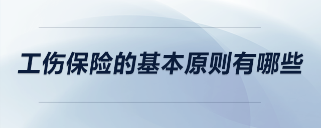 工傷保險(xiǎn)的基本原則有哪些