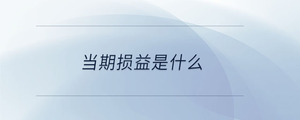 當期損益是什么