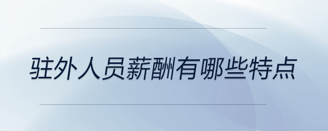 駐外人員薪酬有哪些特點