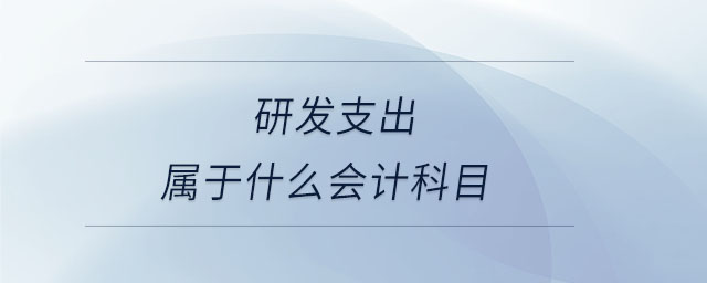 研發(fā)支出屬于什么會計(jì)科目