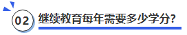 中級會計繼續(xù)教育每年需要多少學分？