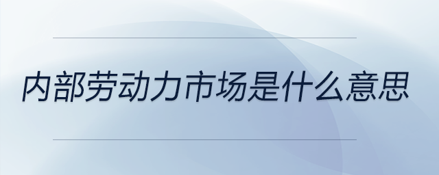 內(nèi)部勞動(dòng)力市場(chǎng)是什么意思