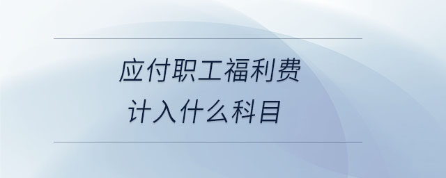 應(yīng)付職工福利費(fèi)計(jì)入什么科目