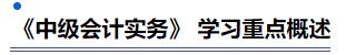 《中級會計實務(wù)》 學(xué)習(xí)重點概述