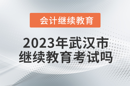 2023年武漢市會計(jì)繼續(xù)教育考試嗎？