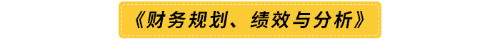 《財(cái)務(wù)規(guī)劃、績(jī)效與分析》