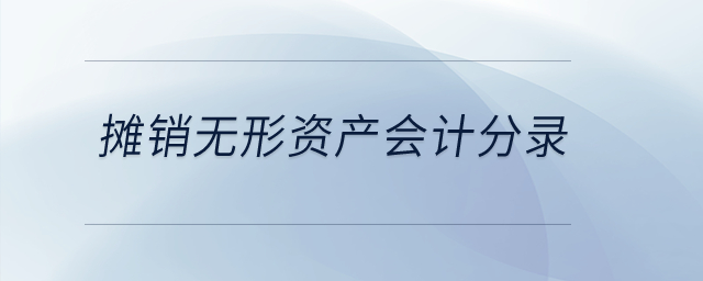 攤銷無形資產(chǎn)會(huì)計(jì)分錄？